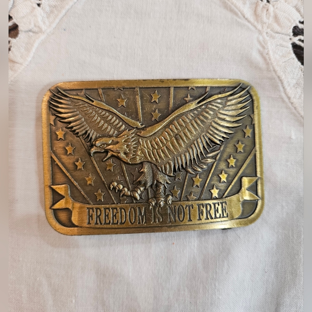 VINTAGE Eagle Freedom Belt Buckle